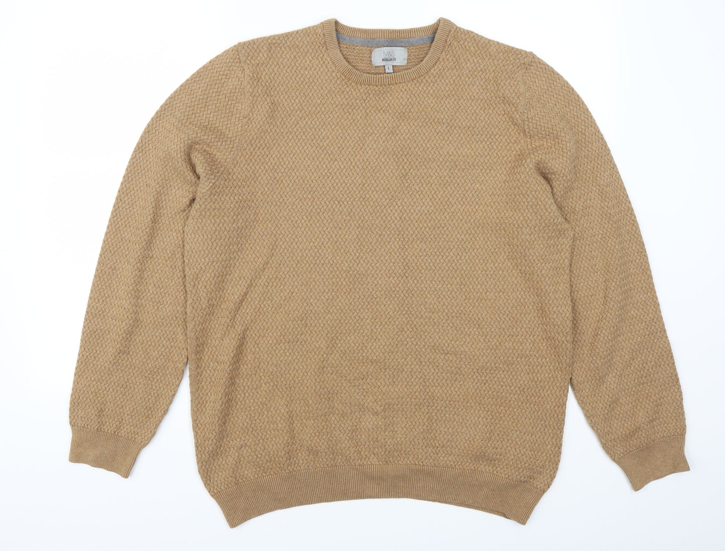 Marks and Spencer Womens Brown   Pullover Jumper Size L
