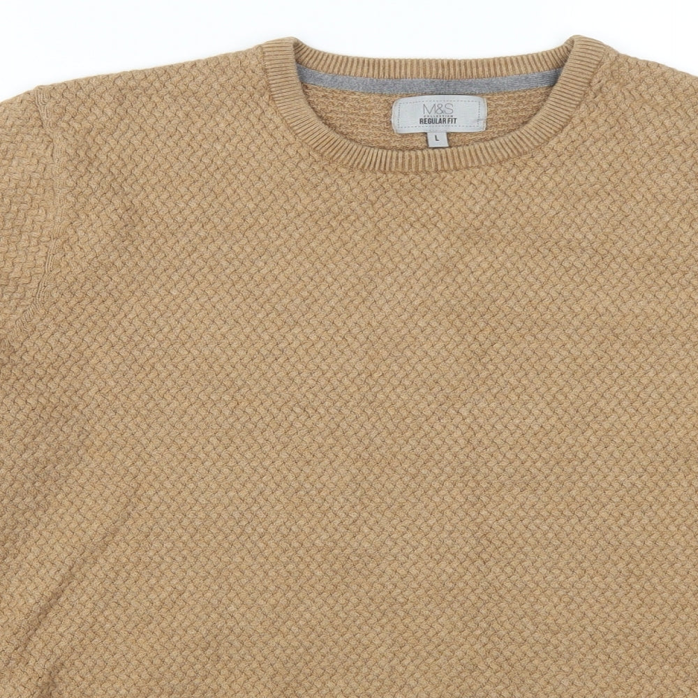 Marks and Spencer Womens Brown   Pullover Jumper Size L