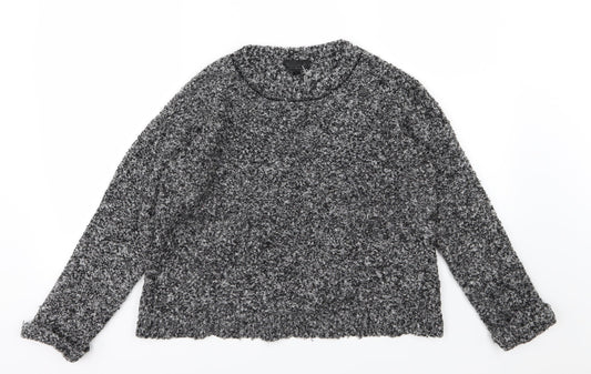 Topshop Womens Grey  Knit Pullover Jumper Size 8