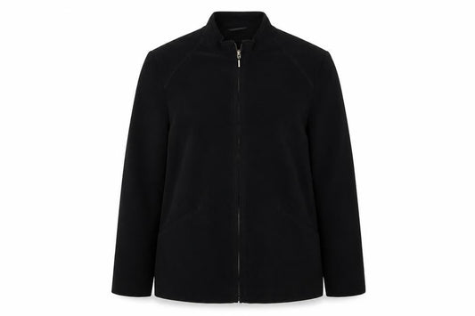 EWM Womens Black  Velour Jacket  Size 12