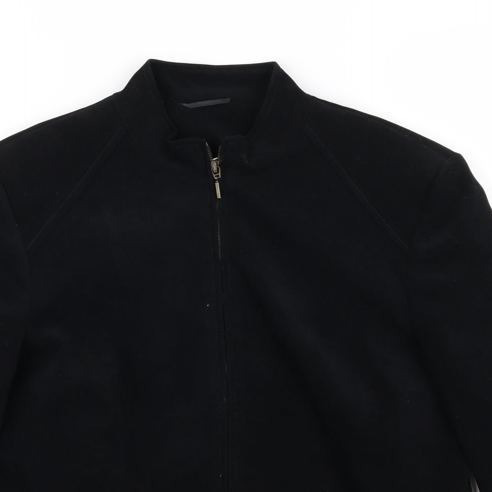 EWM Womens Black  Velour Jacket  Size 12