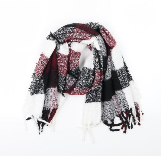 Select Womens Multicoloured Check Knit  Scarf