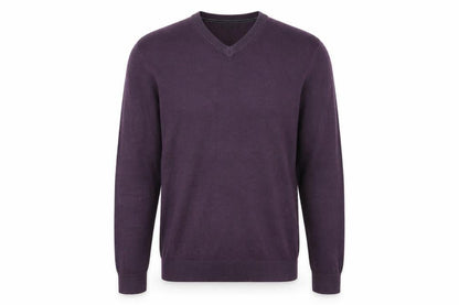M&Co Mens Purple  Knit Pullover Jumper Size S