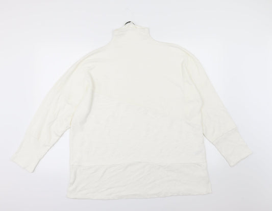 George Womens White  Knit Pullover Jumper Size XL