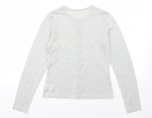 Etam Womens Ivory  Knit Cardigan Jumper Size 10