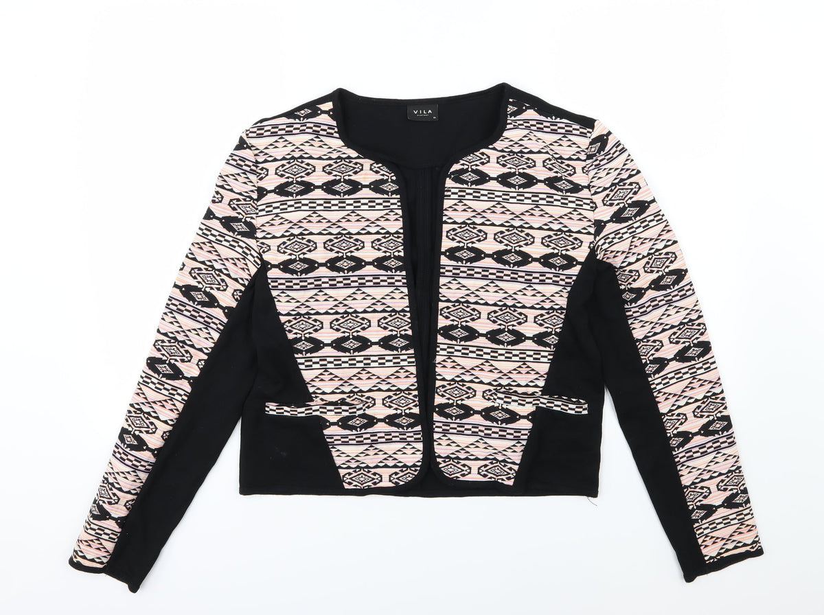 Villa Womens Multicoloured Striped Jersey Jacket  Size XL