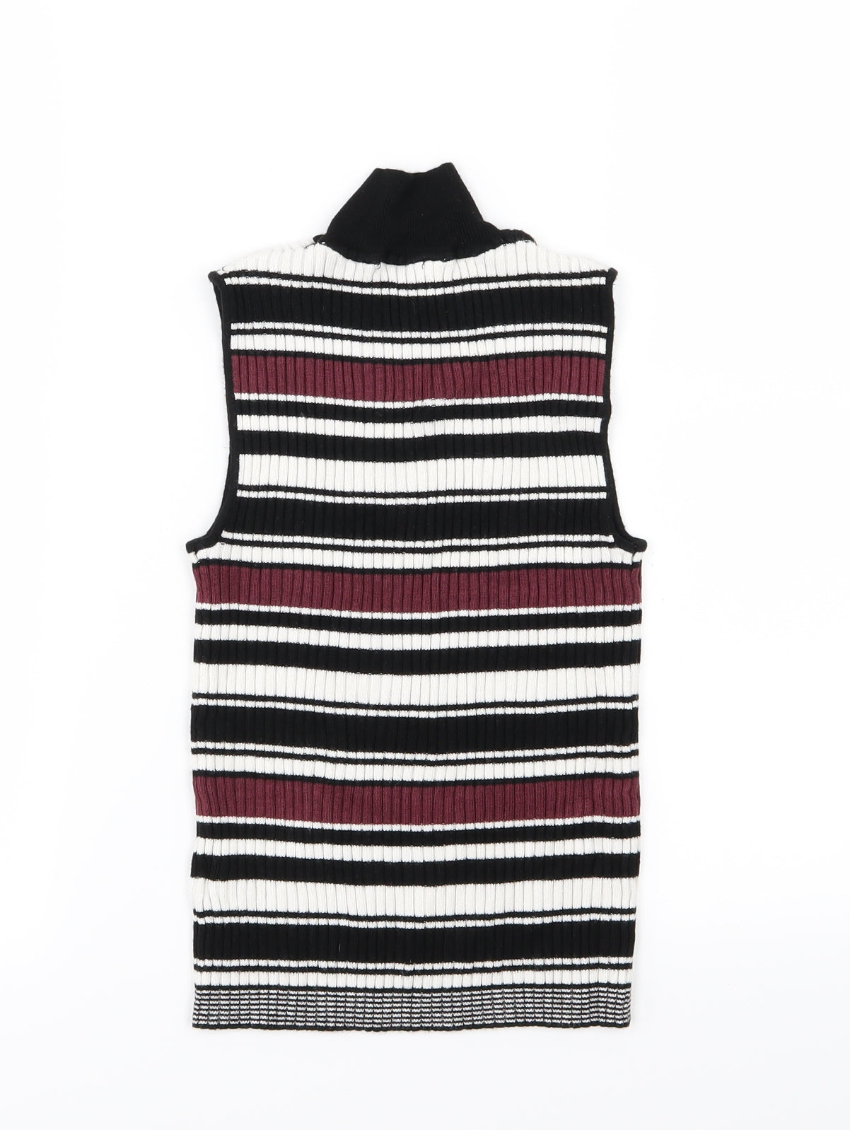 Miss Selfridge Womens Multicoloured Striped Knit Pullover Jumper Size 8