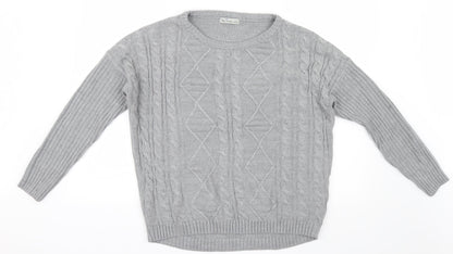 Blue Motion Womens Grey  Knit Pullover Jumper Size L