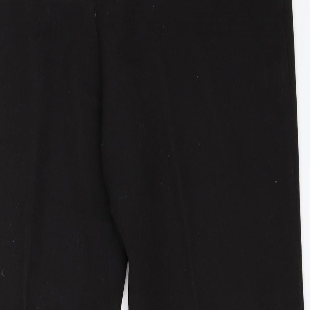Preworn Womens Black   Trousers  Size 14 L32 in