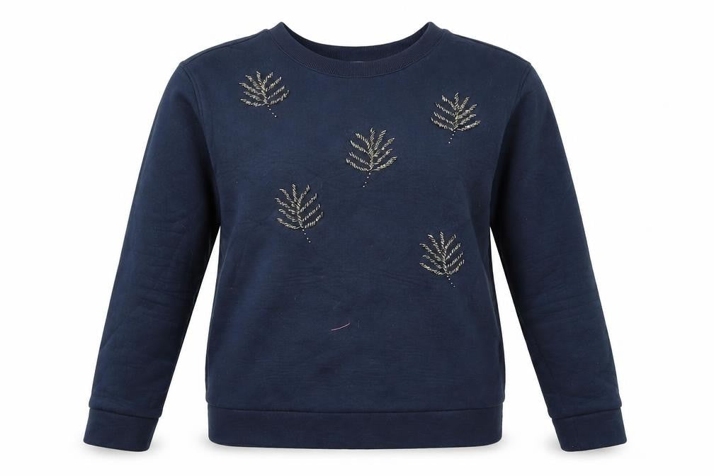 H&M Womens Blue   Pullover Sweatshirt Size S