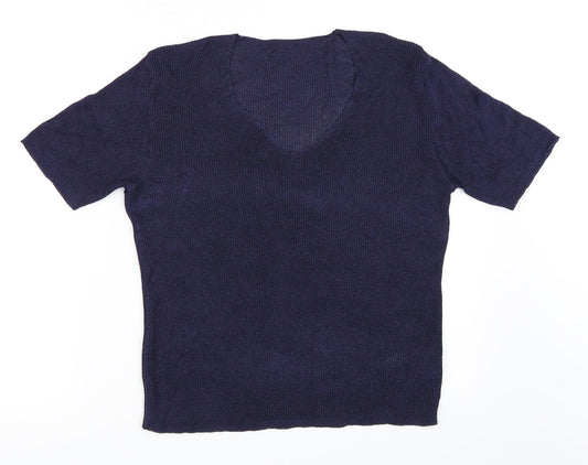 Marks and Spencer Womens Blue   Pullover Jumper Size 14