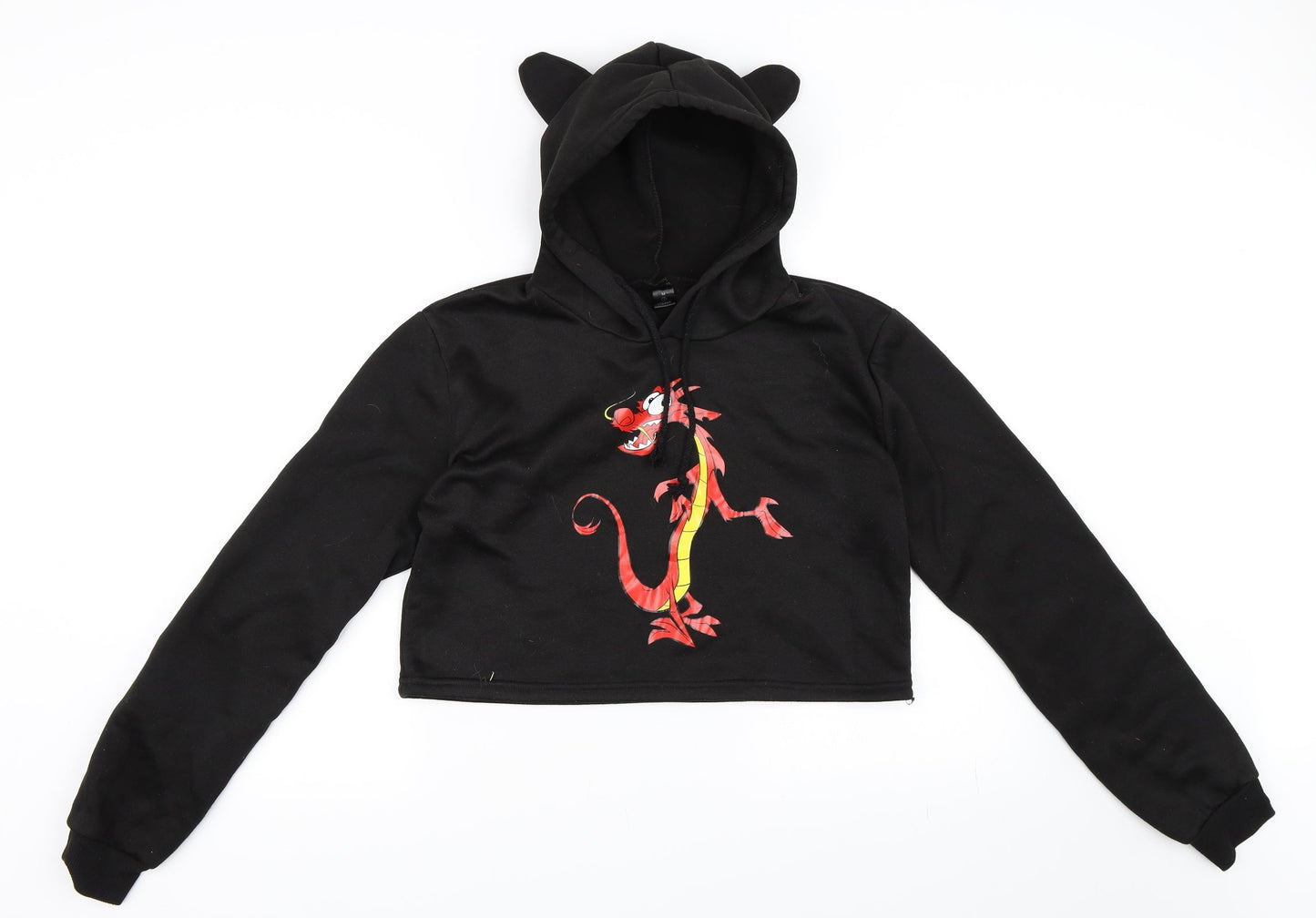 Preworn Womens Black   Pullover Hoodie Size M