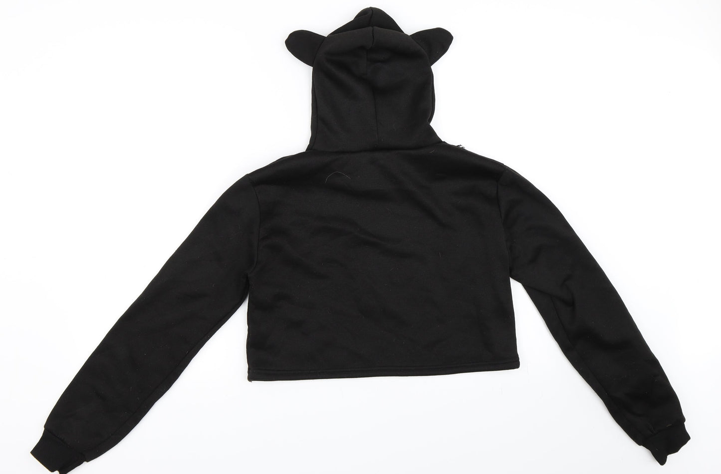 Preworn Womens Black   Pullover Hoodie Size M