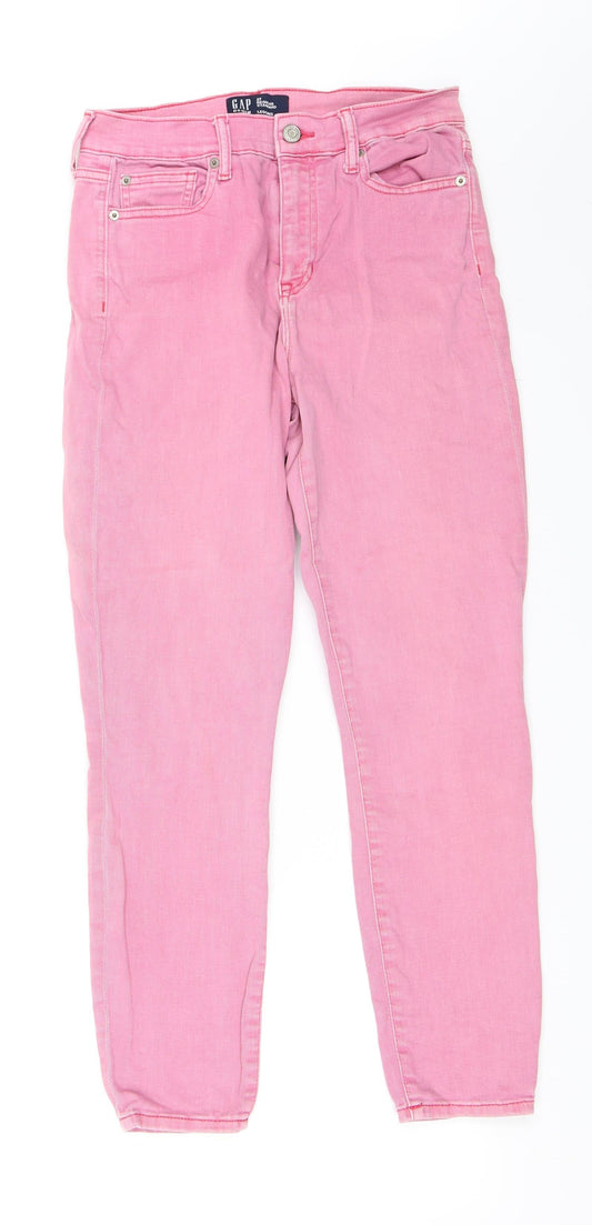Gap Womens Pink  Denim Skinny Jeans Size 27 in L27 in