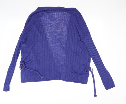 Next Womens Blue   Cardigan Jumper Size M
