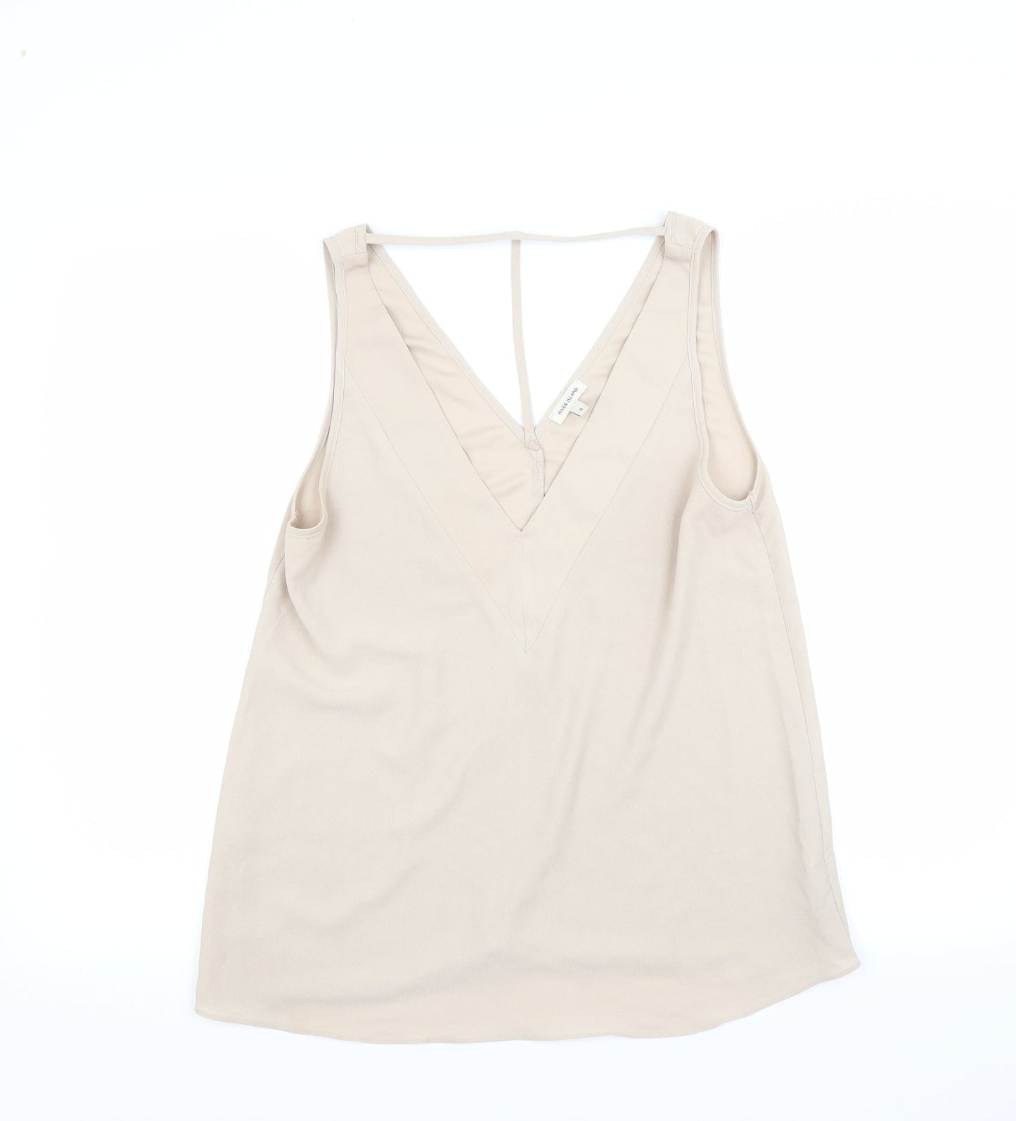 River Island Womens Beige   Basic Blouse Size 8