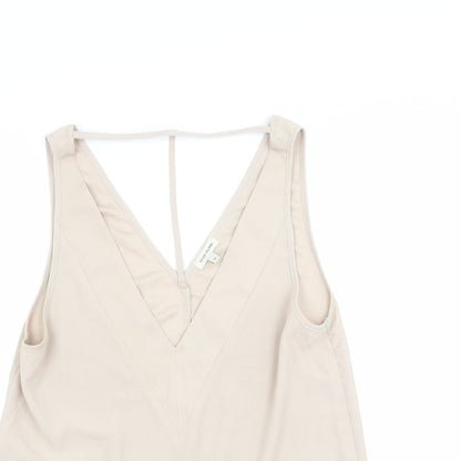 Preloved River Island Womens Beige   Basic Blouse Size 8 - Detail