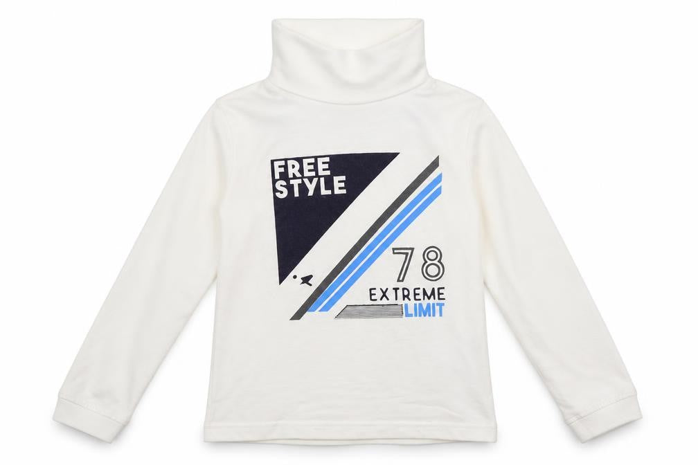 Preworn Boys White   Pullover Sweatshirt Size 6 Years