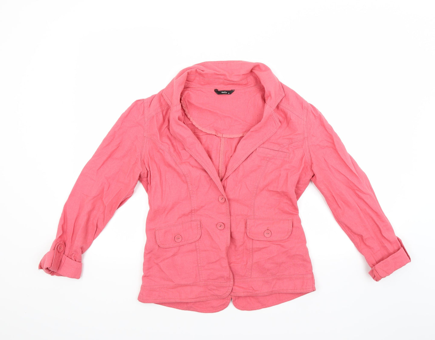 M&Co Womens Red   Jacket  Size 10