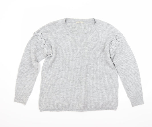 TU Womens Grey   Pullover Jumper Size 10