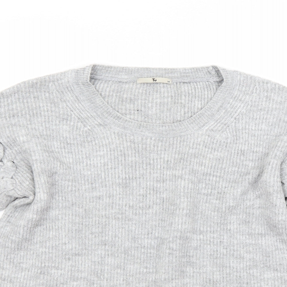 TU Womens Grey   Pullover Jumper Size 10