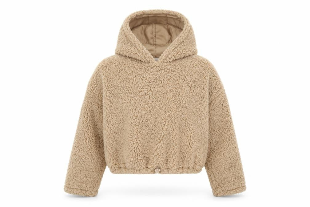New Look Girls Beige  Fleece Pullover Hoodie Size 12 Years