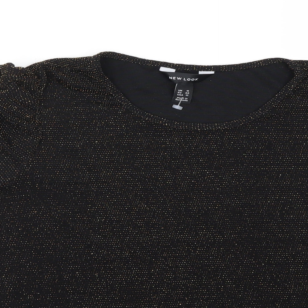 New Look Womens Black   Basic Blouse Size 16