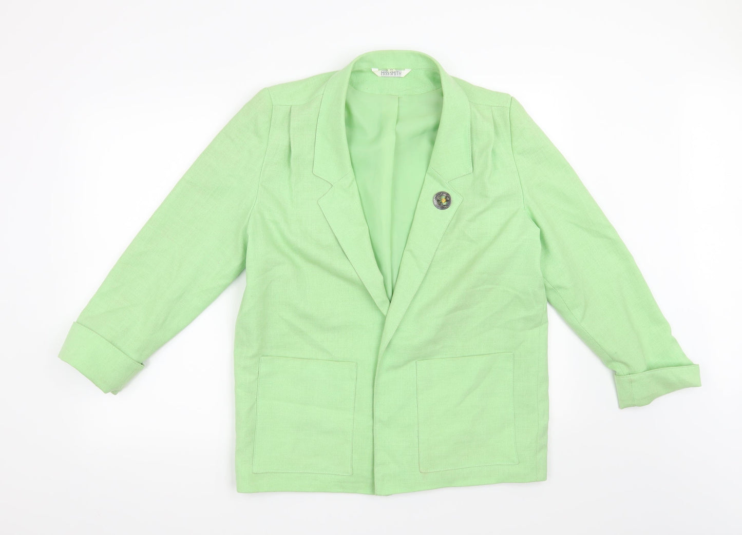Miss Smith Womens Green   Jacket Blazer Size 10