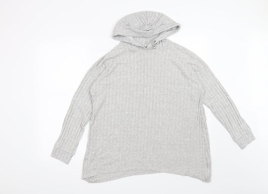 George Womens Grey   Pullover Hoodie Size M