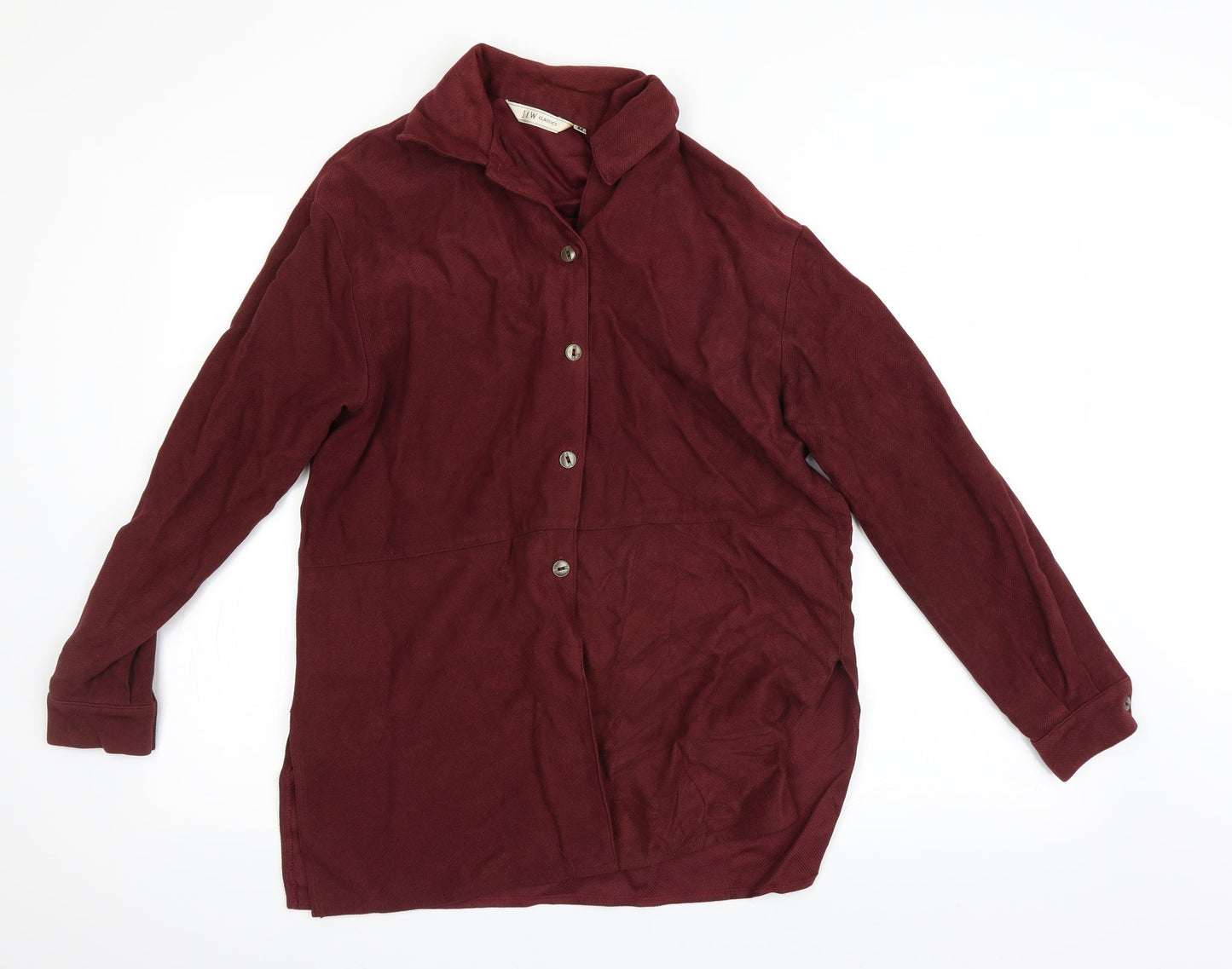JFW Mens Red    Button-Up Size M