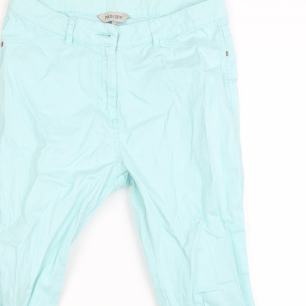 Preview Womens Green   Chino Trousers Size 12 L26 in