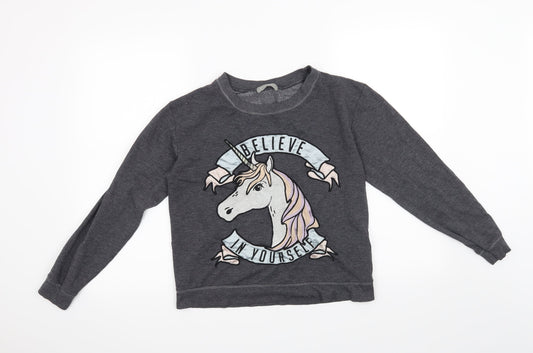 New Look Womens Grey   Pullover Jumper Size 10