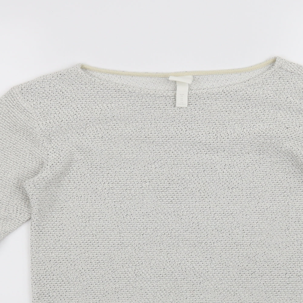 H&M Womens White   Pullover Jumper Size XS