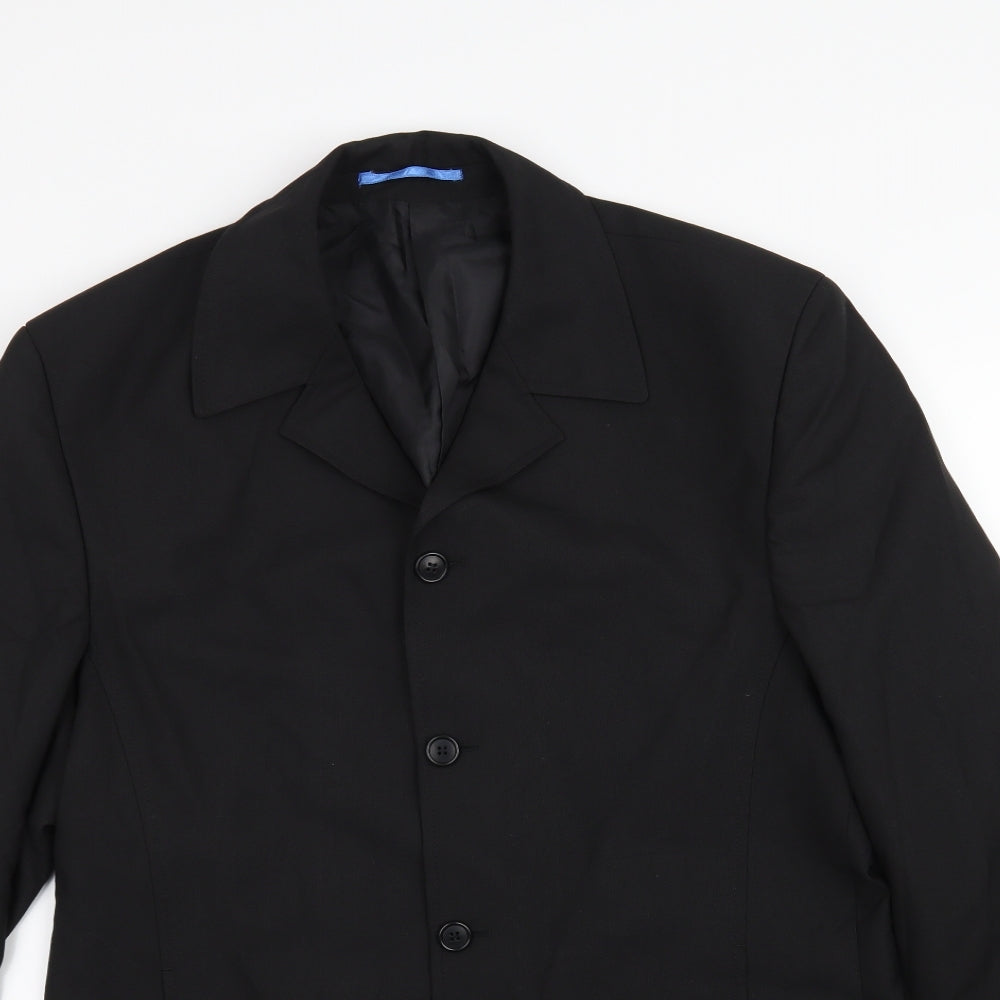 Willson Mens Black   Jacket Suit Jacket Size 40