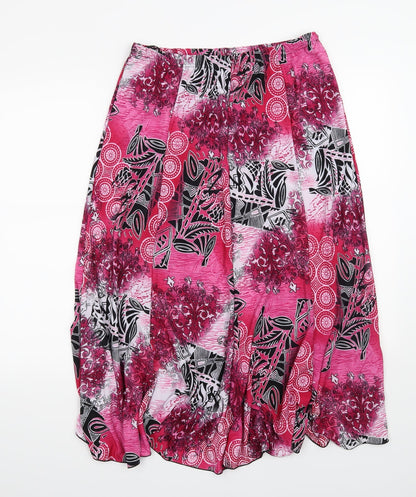 Preloved Preworn Womens Pink   A-Line Skirt Size M - Back