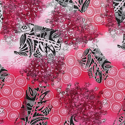 mega designs Womens Pink Floral  Basic T-Shirt Size XL