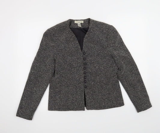 Amanda Smith Womens Grey   Jacket Coat Size 4