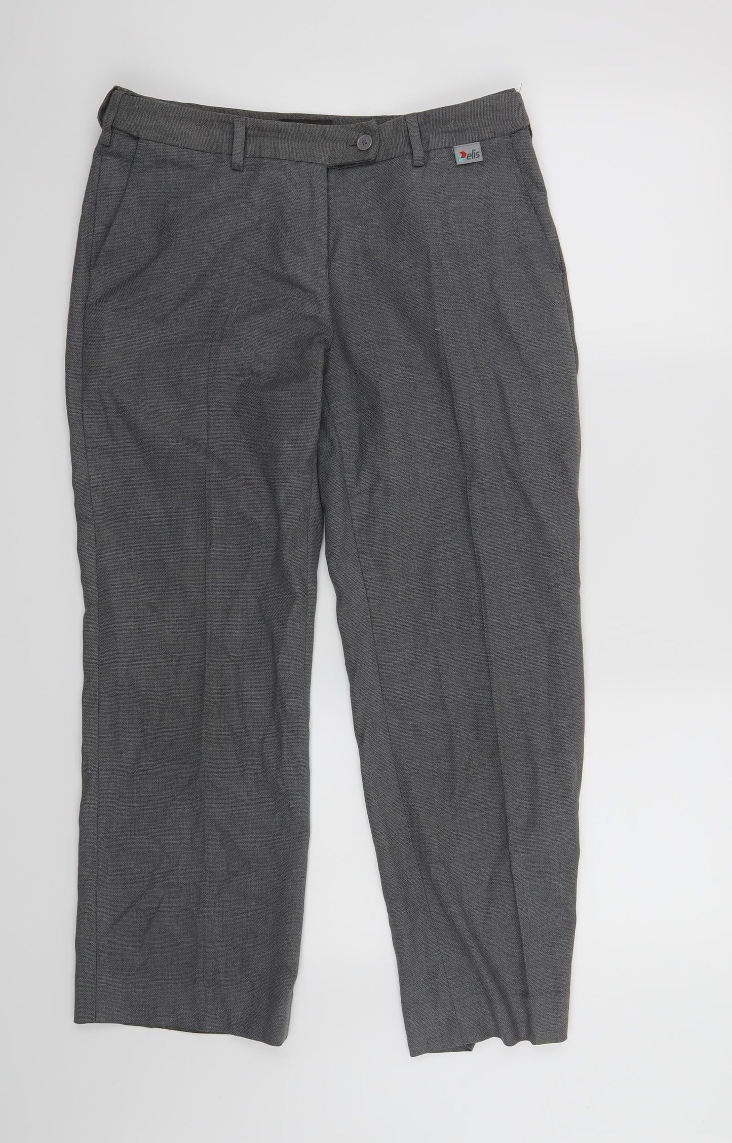 Simon Jersey Womens Grey   Trousers  Size 10 L26 in