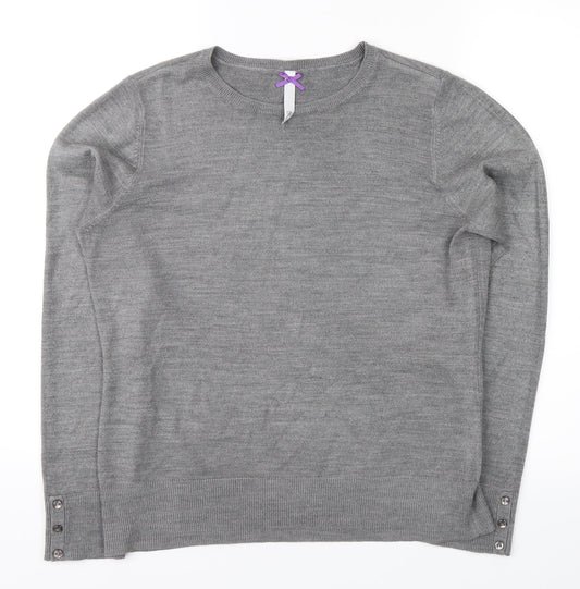BHS Womens Grey   Pullover Jumper Size 14