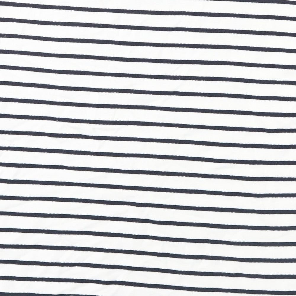 l.o.g.g Womens Black Striped  Pullover Jumper Size S