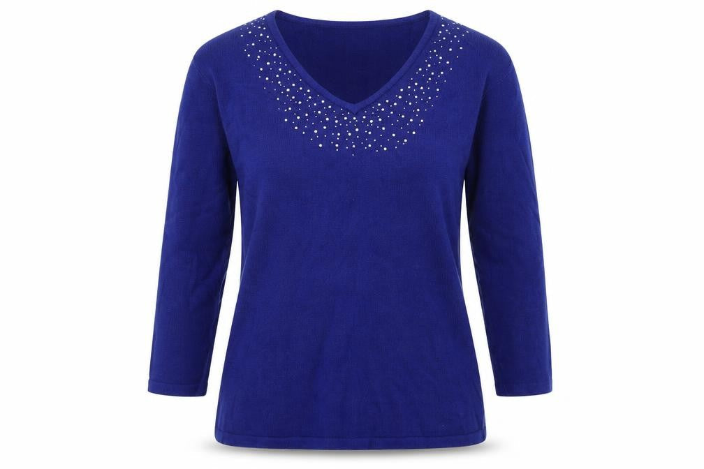 Bonmarché Womens Blue Pullover Jumper Size S