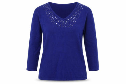 Bonmarché Womens Blue Pullover Jumper Size S