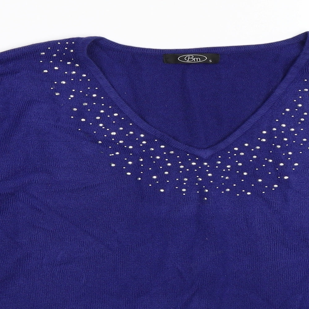 BM Womens Blue   Pullover Jumper Size S