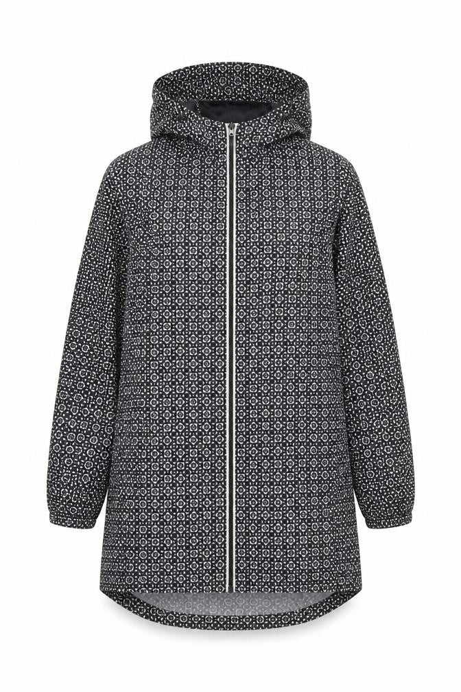 Marks & Spencer Womens Black Floral  Anorak Coat Size S