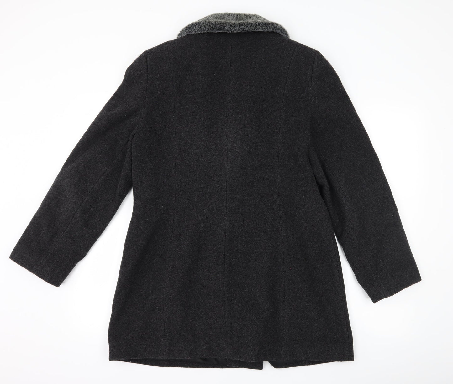 NuAge Womens Grey   Overcoat Coat Size 14
