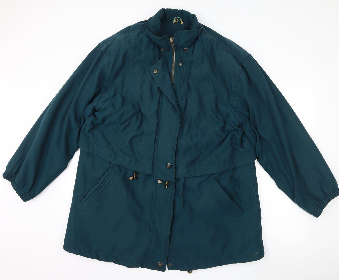 Canada Womens Green   Overcoat Coat Size 14