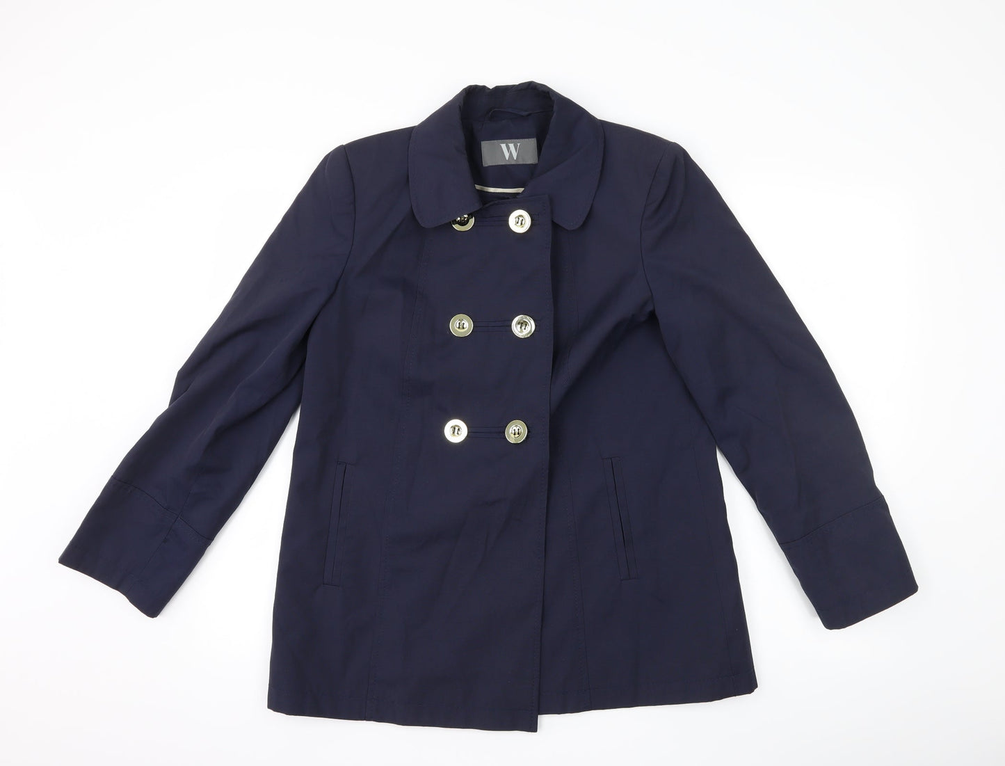 BHS Womens Blue   Overcoat Coat Size 10