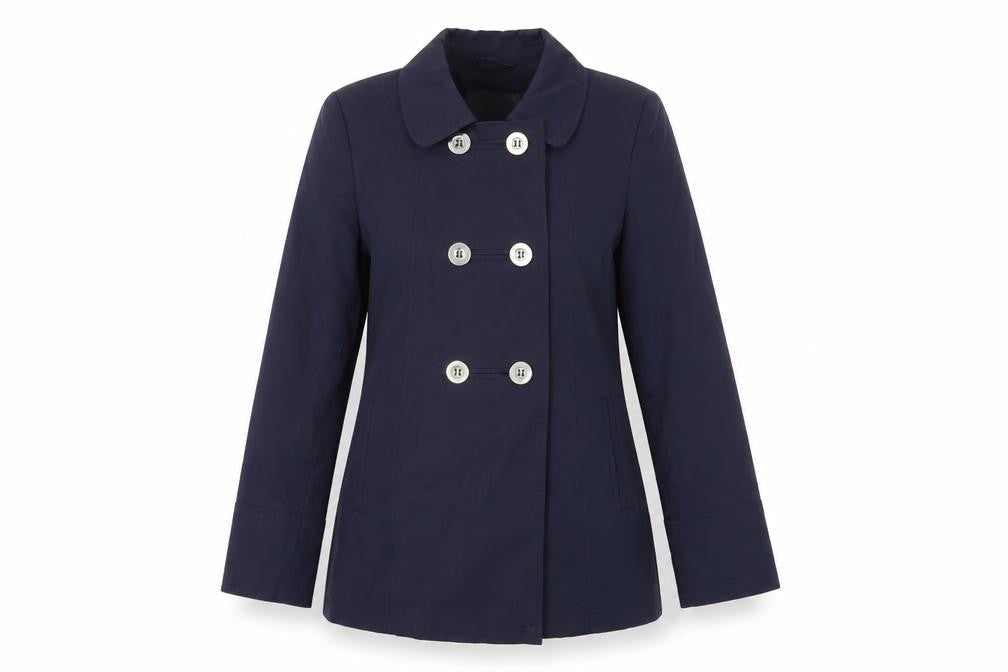 BHS Womens Blue   Overcoat Coat Size 10