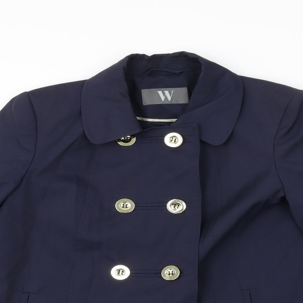 BHS Womens Blue   Overcoat Coat Size 10