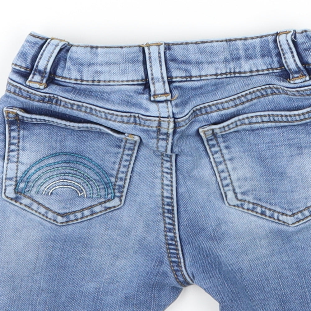 Marks and Spencer Girls Blue  Denim Cropped Jeans Size 18-24 Months